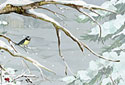A Winter Scene animated Flash ecard