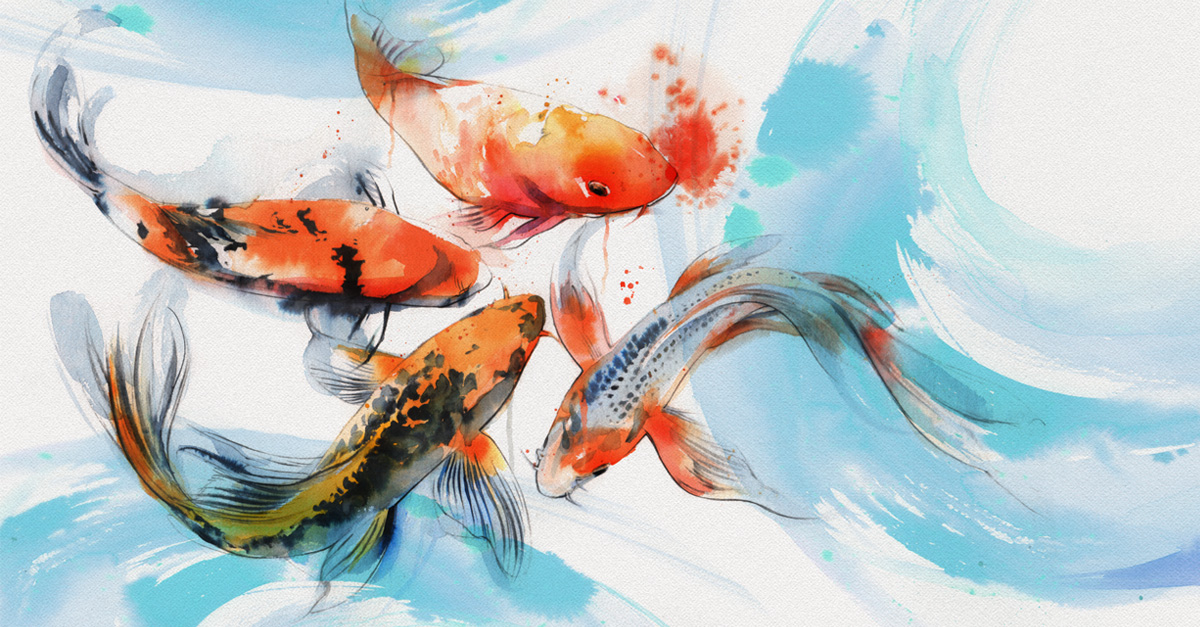 Koi Pond | Jacquie Lawson Cards