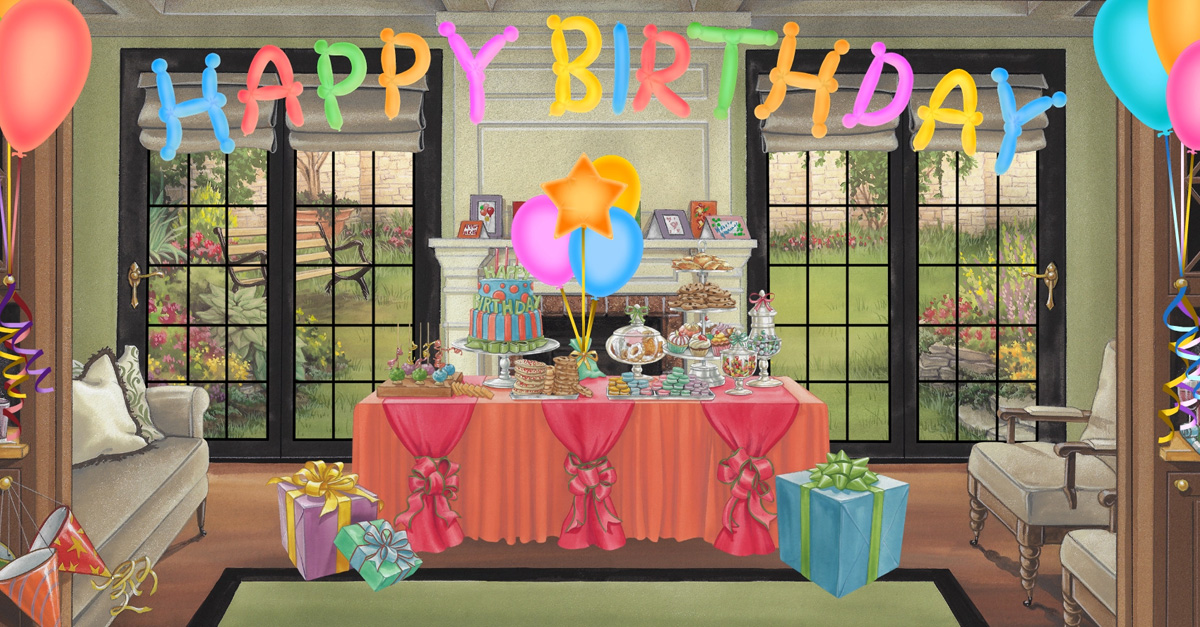 Birthday Balloons Jacquie Lawson ecards