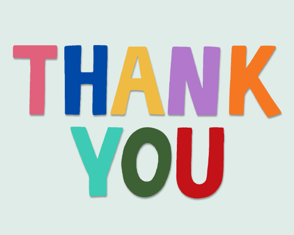 Colourful Thank You